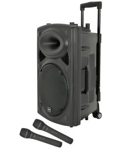 QTX QR12PABT 12inch Portable PA Speaker With Bluetooth & Wireless Microphone