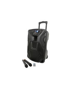 QTX Busker 12 Portable Rechargeable PA Speaker Karaoke MICS USB SD FM Bluetooth 
