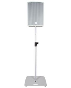 Qtx Speaker Stand With Square Base - White