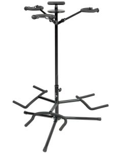 Triple Guitar Stand with Neck Support - 3 Way Foldable Multi Guitar Stand