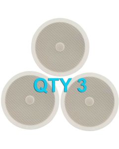 3x White Directional Ceiling Wall Speakers 8inch 952.543