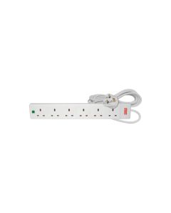 Mercury 6 Gang 13a Extension Lead With Surge Protection 5.0m