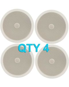 4x Adastra Ceiling Speaker With Directional Tweeter C8D 120w 8Inch White 