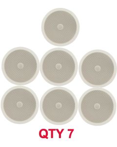 7x Adastra Ceiling Speaker With Directional Tweeter C8D 120w 8" Inch White 