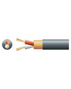 Mercury 2 Core Overall Lap Screen 2 X 7/0.1mm 50/0.1mm 4mm Dia Black 100m Screened Audio Cable