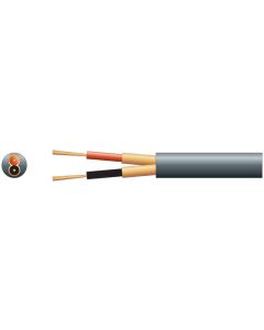 Mercury 2 Core 2 X 20/0.1mm 2 X 51/0.1mm 6.5mm Dia Black 100m Screened Audio Cable