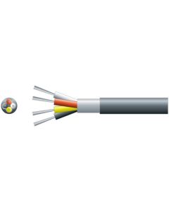 Mercury 4 Core Braided Screen 4 X 7/0.2mm 112/0.12mm 5.5mm Dia Grey 100m Screened Audio Cable