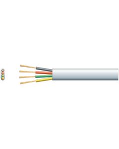 Mercury 4 Core Flat Tel/data Cable 4 X (7 X 0.15mm Dia)