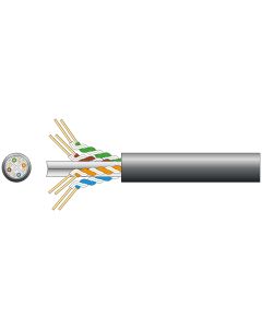 Mercury Cat6 U/utp Ldpe Gel Filled Network Cable 305m Black