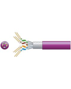 Mercury Cat6a S/ftp Lszh Network Cable 305m Lilac