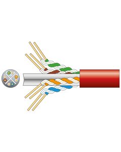 Mercury Cat6 U/utp Network Cable 305m Red