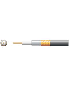 Mercury Rg59b/u Foam Pe With Copper Braid - 100m Black