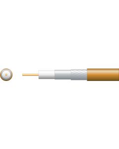 Mercury Eco Rg6 Foamed Pe Coaxial Cable With Aluminum Braid - 100m Brown