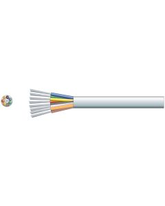 8 Core Alarm Cable TCCA Conductor White 100m, Mercury 808.205