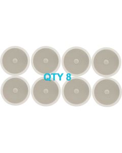 8x Adastra Ceiling Speaker With Directional Tweeter C8D 120w 8" Inch White 