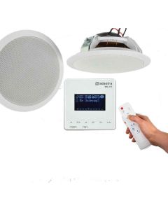 Bluetooth Ceiling Speaker Kit Adastra WA-215 Set in-Wall remote USB SD Radio