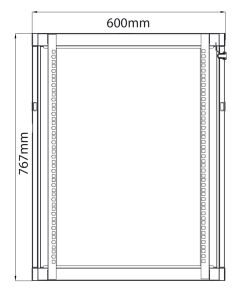 Adastra Rc15u450 Rack Cabinet 15u X 450mm Deep
