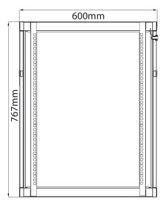 Adastra Rc15u600 Rack Cabinet 15u X 600mm Deep
