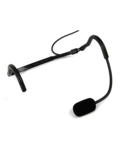 Trantec MIC-X66-BK HM-66 Aerobic Headworn Microphone Black Gooseneck