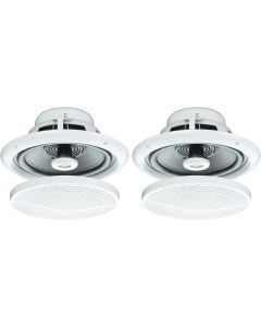2x 5inch 80w Moisture Resistant Ceiling Speakers for Bathroom or Kitchen b402 B