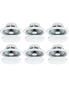6X 5" Moisture Resistant Ceiling Speakers 80W 8ohm Bathroom Or Kitchen B402A B