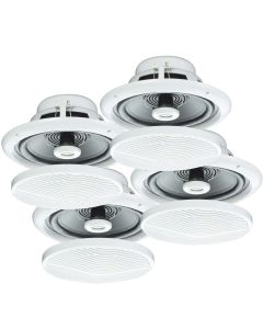 E-audio 120w Round Ceiling Speakers 2 Way Moisture Resistant 8 Ohms