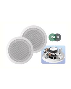 e-audio B409A 5.25" 2-Way Ceiling Speakers 8ohms 80W White
