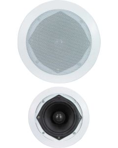 e-audio B410A 6.5" Round Ceiling Speakers With Directable Tweeter 120W