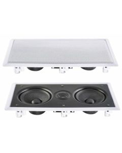 e-audio Water Resistant Professional Dual 6.5" 2 Way In-Wall Speaker