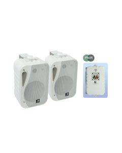 E-audio White 5.25" 3 Way Mini Speakers 4 Ohms 160 W Pair