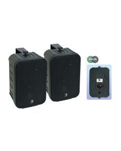 E-audio Black 6.5" 2 Way Mini PA Surround Speaker 8ohms 200W Pair