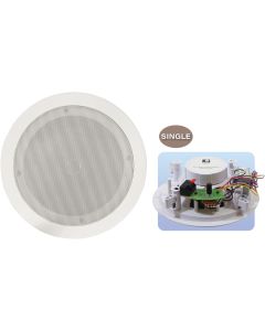100V Line 8Ohm  6.5" Ceiling Speaker, Built-in Tweeter 50W