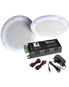 2x 30w Ceiling Speakers, Bluetooth Wireless Amplifier, Cables b426bl B2