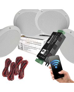 5 inch Bathroom Wireless Bluetooth Amplifier B427bl B2 4x White Ceiling Speakers