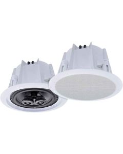 Ceiling Speakers for Domestic Commercial , E-audio B412A, White 6.5in  8ohms 120W Pair