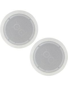 2x WHITE Ceiling Speakers with Dual Tweeters 6.5" 952.537