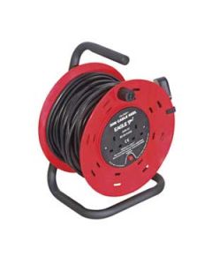 Mains 2 Gang 30m Extension Reel inc Stand Handle and Reset Button