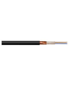 2 Core Heavy Duty Screened Black Microphone Cable