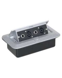 Pop-up AV Combination Plate with Jack Sockets & 4 Pole Sockets