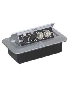 Pop-Up AV Plate with BNC Connectors & Female XLR Connectors