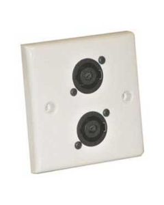 AV Wall Plate With 2 x Speakon  NL4MP) Speaker Connector