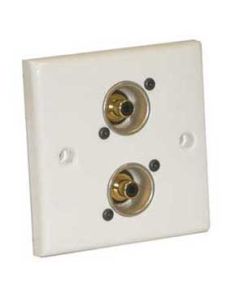 AV Wall Plate With 2 x Phono Socket (NF2D-0)