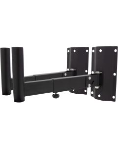 Black 35mm Heavy Duty Adjustable Speaker Wall Bracket (Pair)