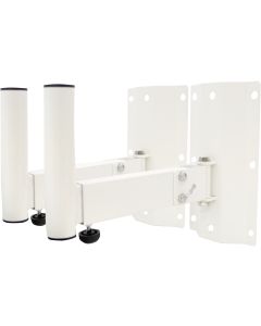 White 35mm Heavy Duty Adjustable Speaker Wall Bracket (Pair)