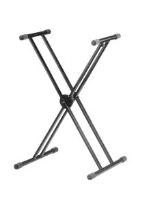 Height Adjustable Twin X Frame Keyboard Stand with Quick Release
