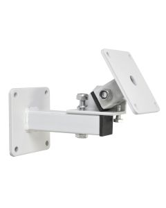 Heavy Duty Audio Speaker Wall Bracket Holder with Tilt and Turn - White