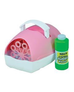 Bubble Machine Battery Mains Operated Pink For DJ Party Wedding Kids