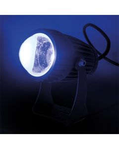 FXLAB 8W Blue LED Pinspot with Black Body