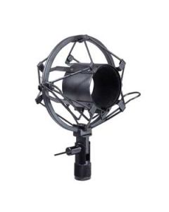 Soundlab Black Studio Microphone Holder with Suspension 45mm