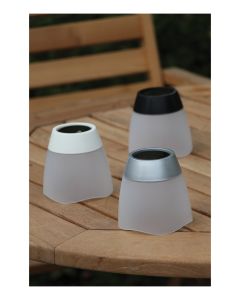 Solar Tumbler Table Lights in White, Grey and Black